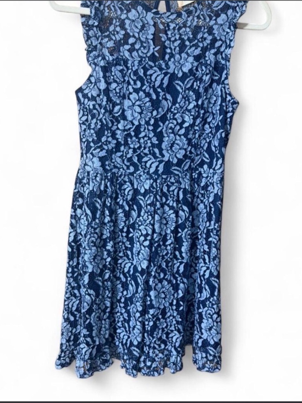 Altar'd State Navy Lace Overlay Dress